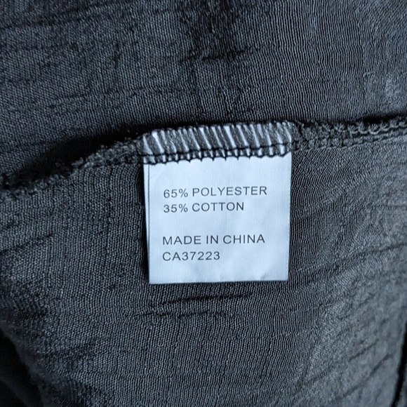 NWT Black Mini Dress Button Front Detail and Front Slit - Picture 8 of 8